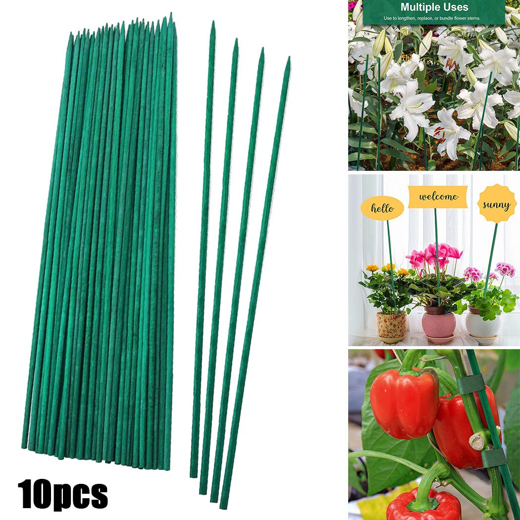 Plant Support Stake - 10 stücke 40cm Grüne Pflanze Unterstützung