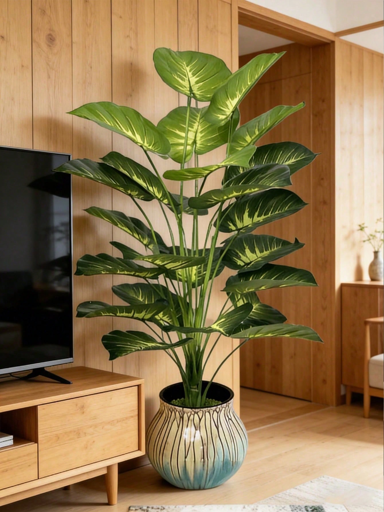Pothos - Großer künstlicher Geldbaum, im Topf, 18/36