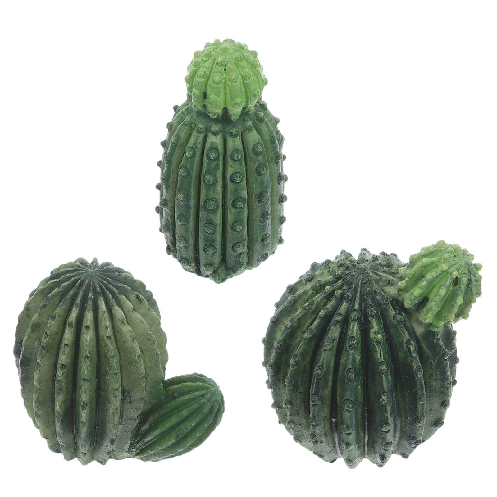 Succulent Set - Mini-Kaktus-Sukkulenten-Set aus Harz – 3 Stück,